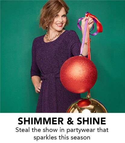 Shimmer and shine in partywear